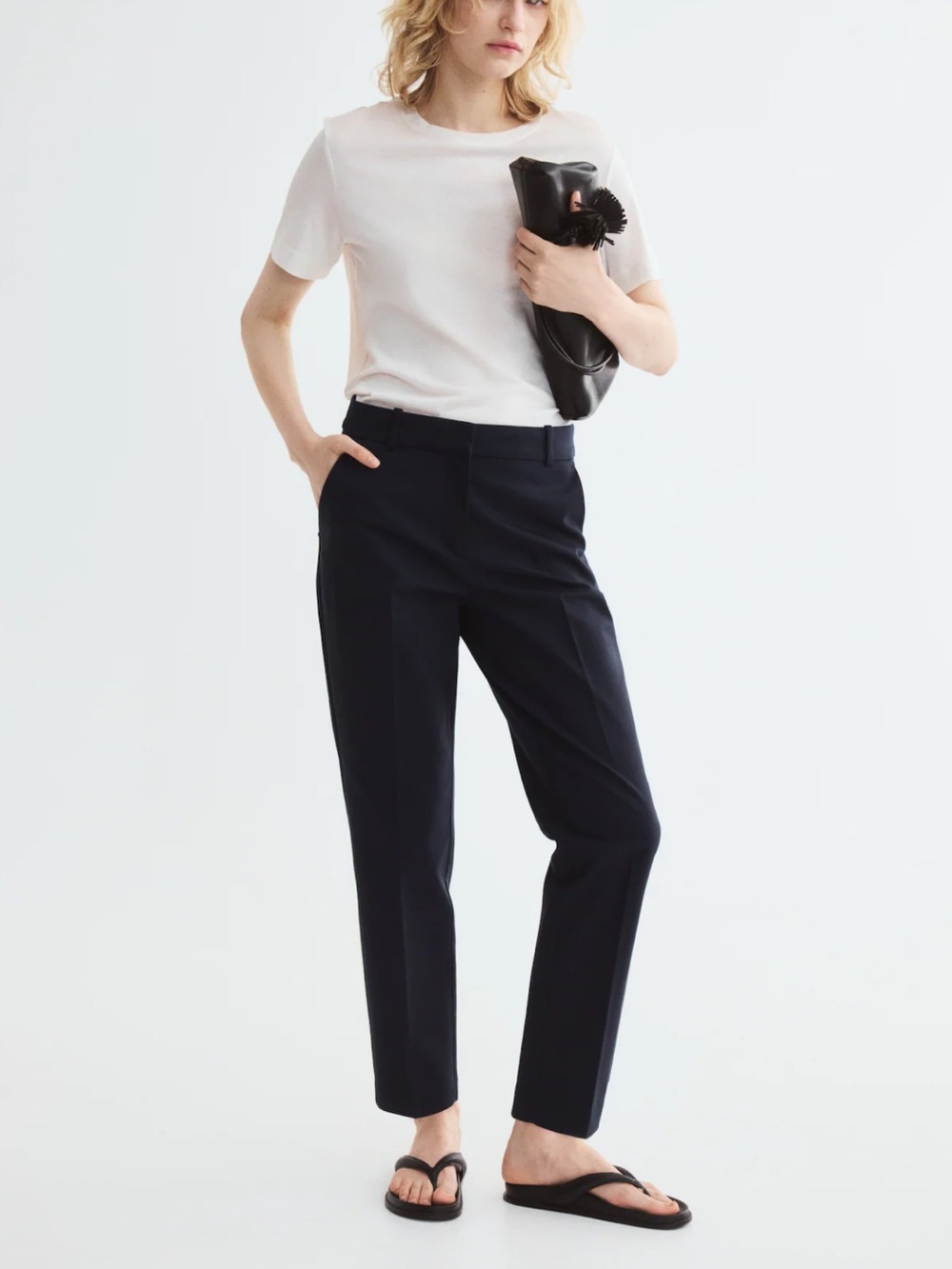 H&M Slacks Size 4 (Navy & Brown)